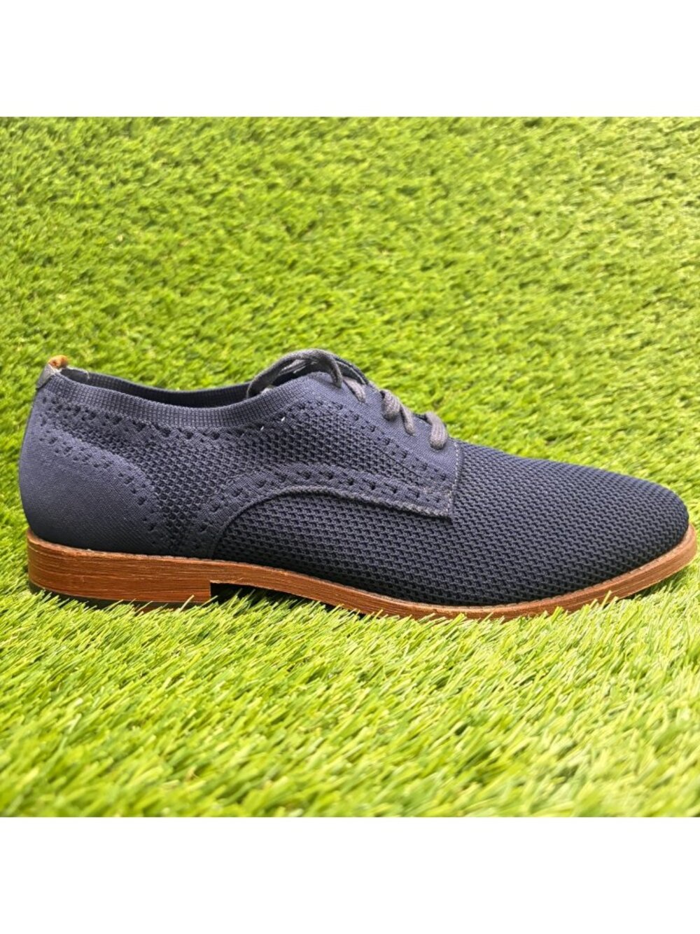 Cole Haan Feathercraft Grand Stitchlite Mens Size 11 Blue Casual Oxford Shoes